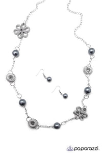 Paparazzi "Namaste" Silver Necklace & Earring Set Paparazzi Jewelry