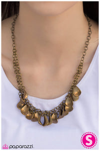 Paparazzi "Simple Minds" Brass Necklace & Earring Set Paparazzi Jewelry