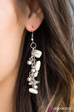 Paparazzi "Singapore Beaches" White Earrings Paparazzi Jewelry