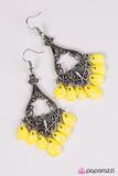 Paparazzi "Singing In Singapore - Yellow" Earrings Paparazzi Jewelry