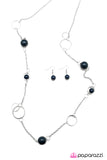 Paparazzi "Sing Me A Song, Mr. Piano Man" Blue Necklace & Earring Set Paparazzi Jewelry