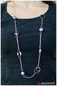 Paparazzi "Sing Me A Song, Mr. Piano Man" Purple Necklace & Earring Set Paparazzi Jewelry