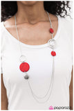 Paparazzi "Sink or Swim - Red" necklace Paparazzi Jewelry