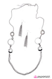 Paparazzi "Sitting Pretty" Black Necklace & Earring Set Paparazzi Jewelry