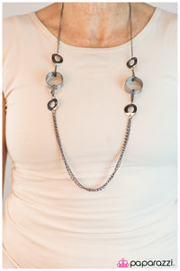 Paparazzi "Sitting Pretty" Black Necklace & Earring Set Paparazzi Jewelry