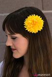Paparazzi "Skipped A Beat - Yellow" hair clip Paparazzi Jewelry