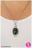 Paparazzi "Skipping Stones - Black" necklace Paparazzi Jewelry