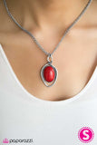Paparazzi "Skipping Stones - Red" necklace Paparazzi Jewelry