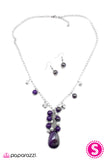 Paparazzi "Skyfall" Purple Necklace & Earring Set Paparazzi Jewelry