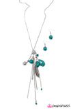 Paparazzi "Sky High" Blue Necklace & Earring Set Paparazzi Jewelry