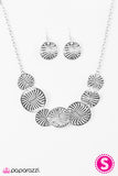 Paparazzi "Slam Dunk" Silver Necklace & Earring Set Paparazzi Jewelry