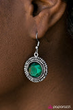 Paparazzi "Slay Your Own Dragons - Green" earring Paparazzi Jewelry