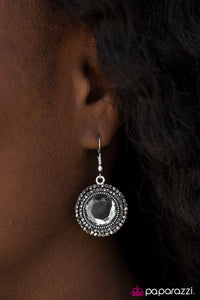 Paparazzi "Slay Your Own Dragons - Silver" earring Paparazzi Jewelry