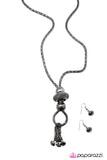 Paparazzi "Sliding By - Black" necklace Paparazzi Jewelry