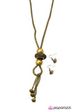 Paparazzi "Sliding By - Brass" necklace Paparazzi Jewelry