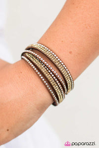 Paparazzi "Slim Pickings" Brown Wrap Bracelet Paparazzi Jewelry