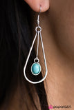 Paparazzi "Slip of the PENDULUM - Blue" earring Paparazzi Jewelry