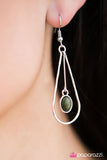 Paparazzi "Slip of the PENDULUM - Green" earring Paparazzi Jewelry
