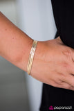 Paparazzi "Slithering Shimmer - Gold" bracelet Paparazzi Jewelry