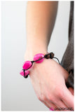Paparazzi "Smoothing Things Over - Pink" bracelet Paparazzi Jewelry