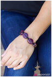 Paparazzi "Smoothing Things Over - Purple" bracelet Paparazzi Jewelry