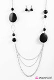 Paparazzi "Smooth Sailing - Black" necklace Paparazzi Jewelry