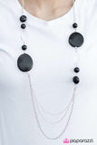 Paparazzi "Smooth Sailing - Black" necklace Paparazzi Jewelry