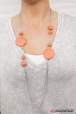 Paparazzi "Smooth Sailing - Orange" necklace Paparazzi Jewelry