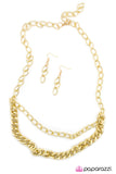 Paparazzi "Snowblind - Gold" necklace Paparazzi Jewelry