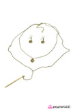 Paparazzi "So BAR, So Good - Brass" necklace Paparazzi Jewelry