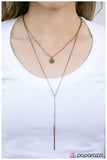 Paparazzi "So BAR, So Good - Brass" necklace Paparazzi Jewelry
