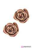 Paparazzi "So BLOOMantic! - Copper" earring Paparazzi Jewelry