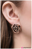 Paparazzi "So BLOOMantic! - Copper" earring Paparazzi Jewelry