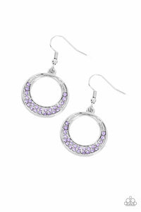 Paparazzi "Socialite Luster" Purple Earrings Paparazzi Jewelry