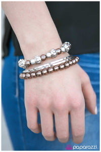 Paparazzi "Social Mixer" Brown Bracelet Paparazzi Jewelry