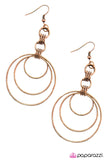 Paparazzi "Solar Eclipse" Copper Earrings Paparazzi Jewelry