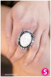 Paparazzi "Solar Power" White Ring Paparazzi Jewelry