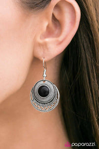 Paparazzi "SOL Sister" Black Earrings Paparazzi Jewelry