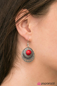 Paparazzi "SOL Sister" Red Earrings Paparazzi Jewelry