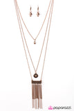 Paparazzi "Sol Surfer" Copper Necklace & Earring Set Paparazzi Jewelry