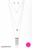 Paparazzi "Sol Surfer" Silver Necklace & Earring Set Paparazzi Jewelry