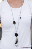 Paparazzi "Somebody Told Me..." Black Necklace & Earring Set Paparazzi Jewelry