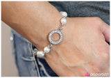 Paparazzi "Someday My Prince Will Come" White Bracelet Paparazzi Jewelry