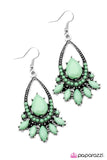 Paparazzi "Something Borrowed" Green Earrings Paparazzi Jewelry