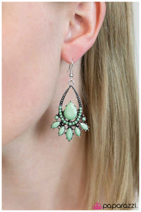 Paparazzi "Something Borrowed" Green Earrings Paparazzi Jewelry