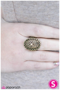 Paparazzi "Something To Treasure" Brass Ring Paparazzi Jewelry