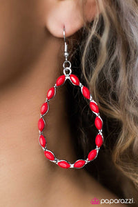 Paparazzi "Sometimes, All You Need Is Color" Red Earrings Paparazzi Jewelry