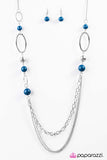 Paparazzi "Somewhere Along The Line - Blue" necklace Paparazzi Jewelry