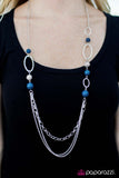 Paparazzi "Somewhere Along The Line - Blue" necklace Paparazzi Jewelry