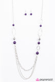 Paparazzi "Somewhere Along The Line - Purple" necklace Paparazzi Jewelry